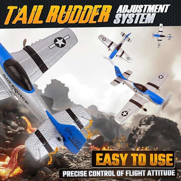 BEZGAR RC Plane, Drones for Kids, 6-axis Gyro Remote Control Airplane, RC Helicopter, Easy Control for Beginners Toys - Image 6