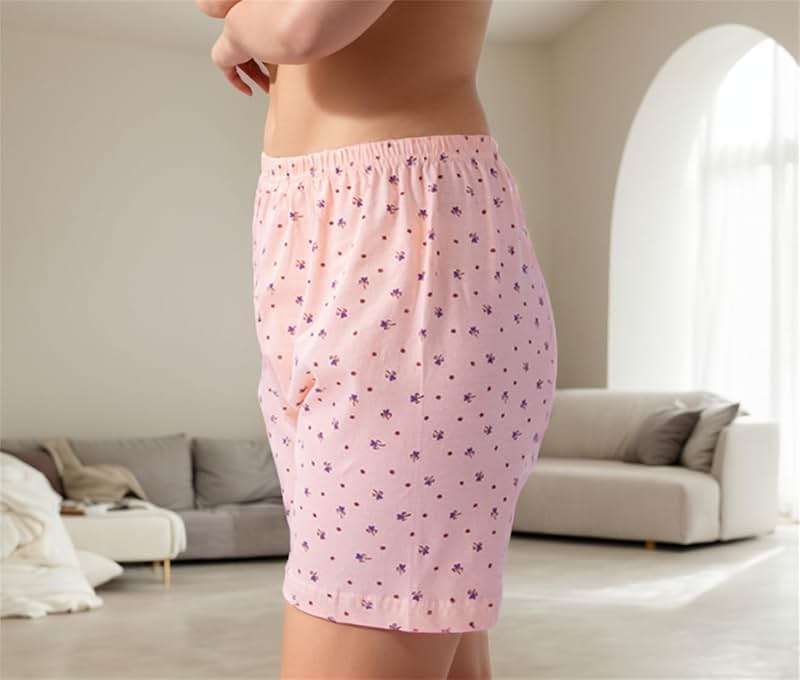 Jeserom Women's Cotton Underwear Loose Soft Full Coverrage Boxer Briefs 6 Pack - Image 2