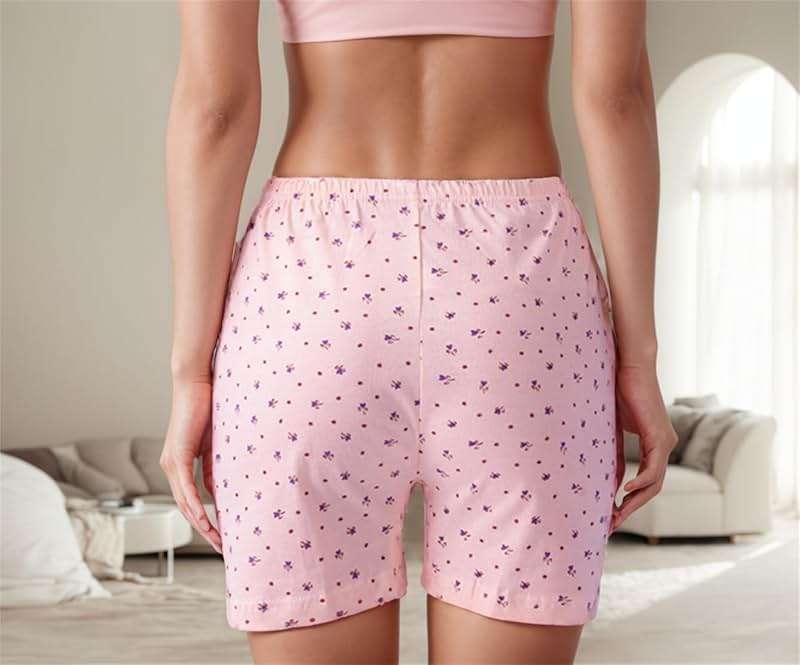 Jeserom Women's Cotton Underwear Loose Soft Full Coverrage Boxer Briefs 6 Pack - Image 3