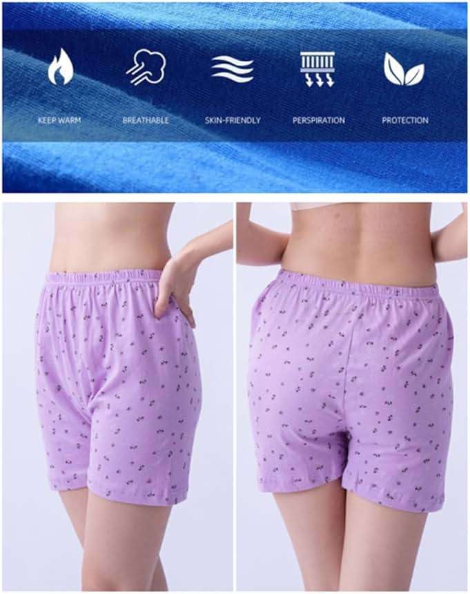 Jeserom Women's Cotton Underwear Loose Soft Full Coverrage Boxer Briefs 6 Pack - Image 6