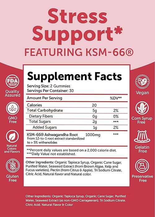Lunakai USA Made KSM-66 Ashwagandha Gummies for Women & Men – Daily Vegan Supplement for Stress, Mood & Sleep Support, 60ct - Image 5