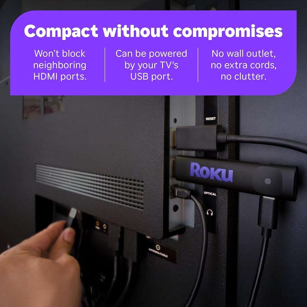 Roku Streaming Stick HD — HD Streaming Device for TV with Roku Voice Remote, Free & Live TV - Image 4