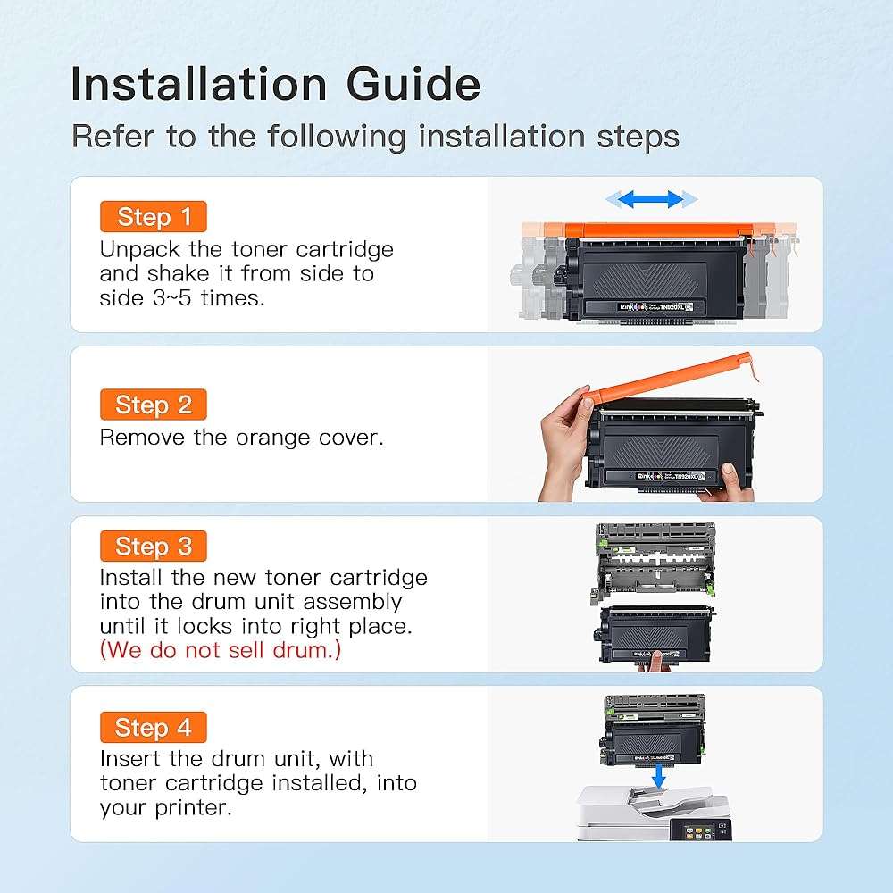 E-Z Ink TN920XL TN920 Toner Cartridge for HL-L6210DW HL-5915DW Compatible Replacement for Brother TN 920XL TN920XXL TN920UXXL TN-920 XL High Yield Use with HL-L6210DWT HL-L5210DW (4 Black, with Chip) - Image 6