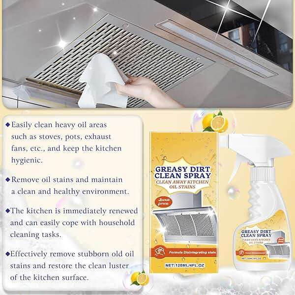 XiuFa Kitchen Heavy Duty Cleaner Spray,All-Purpose Oil Stain Cleaner,Kitchen Remover Degreaser Spray,Foam Cleaner,Dissolve Grease & Oil Stains,Bathroom Cleaning(2pcs) - Image 6
