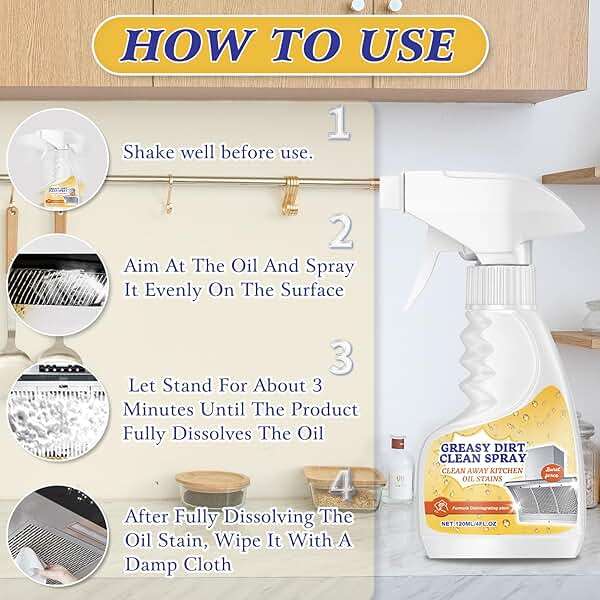 XiuFa Kitchen Heavy Duty Cleaner Spray,All-Purpose Oil Stain Cleaner,Kitchen Remover Degreaser Spray,Foam Cleaner,Dissolve Grease & Oil Stains,Bathroom Cleaning(2pcs) - Image 7