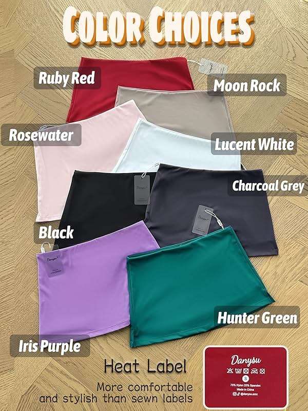 Danysu Stretchy Mini Skorts Low Waist Skirt with Shorts Side Slit 2026 Sports Daily Going Out Outfits - Image 2