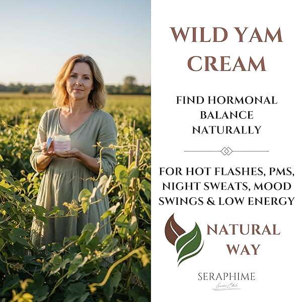 Seraphime Wild Yam Cream for Hormone Balance - Gift for Mom - Menopause and PMS Support for Women - Wild Yam Balancing Cream - Hot Flashes, Night Sweats, Mood Swings, Low Energy - Lavender 4oz - Image 2
