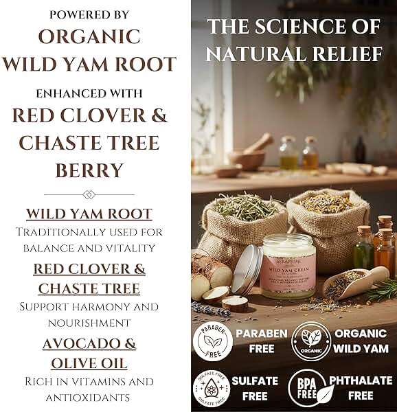 Seraphime Wild Yam Cream for Hormone Balance - Gift for Mom - Menopause and PMS Support for Women - Wild Yam Balancing Cream - Hot Flashes, Night Sweats, Mood Swings, Low Energy - Lavender 4oz - Image 3