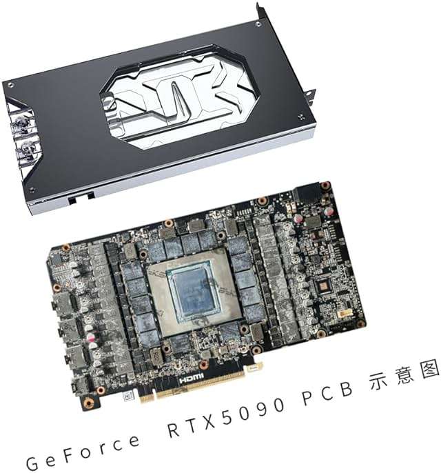Copper GPU Water Cooling Block GPU Waterblock for Manli Gallardo GeForce RTX 5090 D OC 32G GDDR7, for Zotac GeForce RTX 5090 D 32GB Solid OC - Image 3