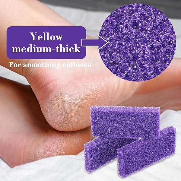 200 Pcs Purple Pumice Stone for Feet Disposable Foot Pumice Stone Bulk Foot Pumices Scrubber Dead Skin Pumices Foots Callus Remover for Feet Pedicure Foots Heel Exfoliator Tool Sponge Salon Home Use - Image 4