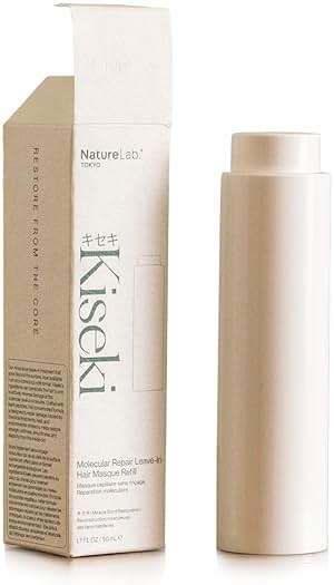 NatureLab.TOKYO Kiseki Molecular Repair Leave-In Hair Masque Refill: Restores Damaged Hair, Repairs Heat & Chemical Damage, Boosts Strength, Smoothness & Softness, 1.7 Fl Oz - Image 1