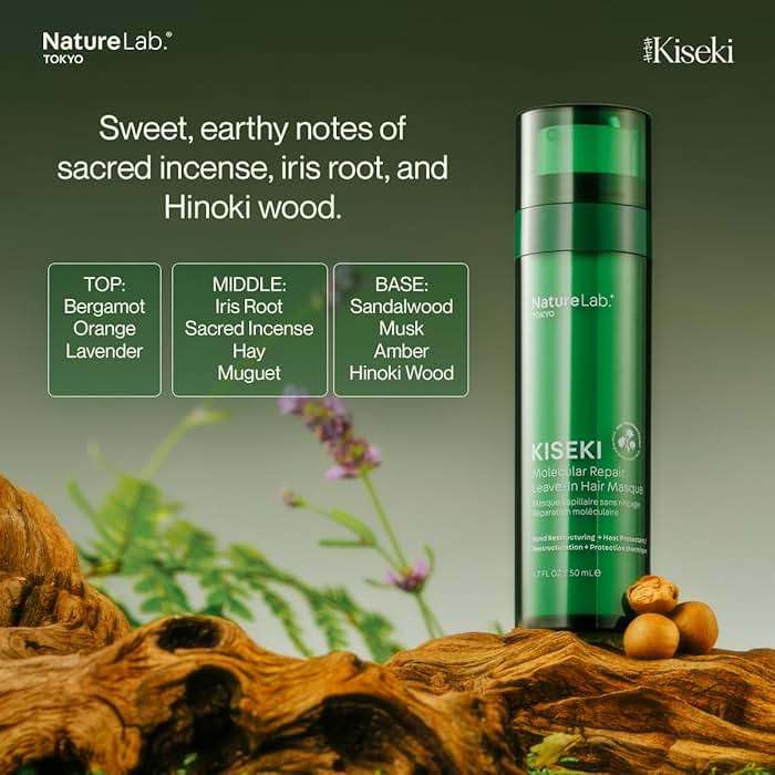 NatureLab.TOKYO Kiseki Molecular Repair Leave-In Hair Masque Refill: Restores Damaged Hair, Repairs Heat & Chemical Damage, Boosts Strength, Smoothness & Softness, 1.7 Fl Oz - Image 5