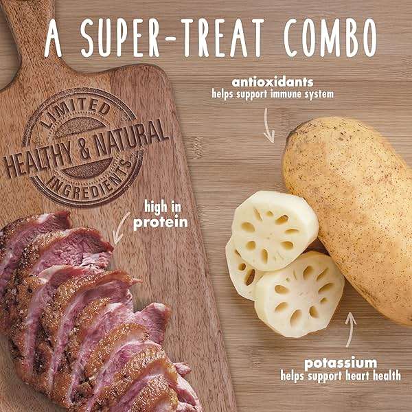 Cadet Gourmet Crunch'ems Homestyle Dog Treats, Natural Dog Chews with Real Chicken and Lotus Root, Duck 'N Veggie Flavor, 10 Count (Pack of 1) - Image 5