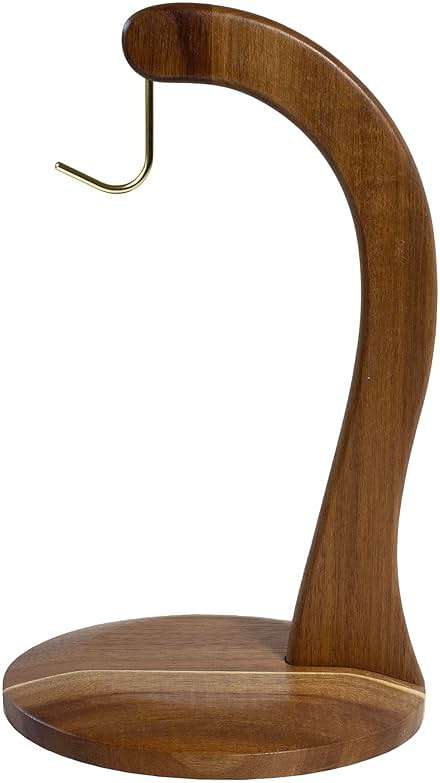 Totally Bamboo Rock & Branch Acacia Wood Banana Holder, Wooden Banana Hanger Stand with Metal Hook - Image 7