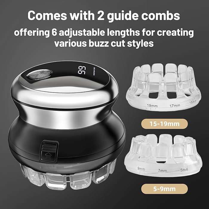Yinicare Self Hair Clippers for Men Set Cordless Electric Short Hair Trimmer Grooming Kit for Mens Professional, Waterproof Personal Trimmers Haircut for Man Male Family - Image 4