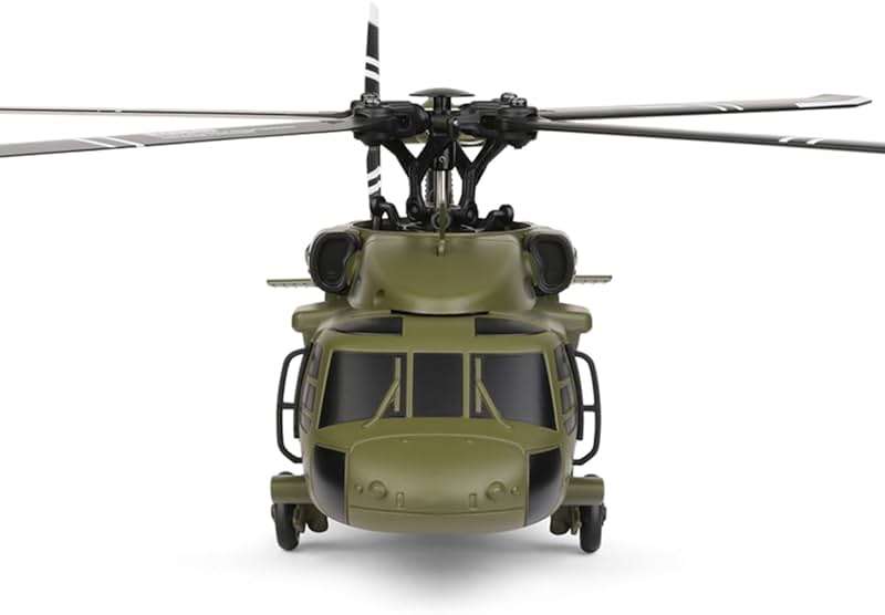 BrickCraftWorks WL K170 Blackk Hawk UH-60L 170, RC Military Helicopters for Adults, 2.4G 4CH Flybarless RC Helicopter with Adjustable Left and Right Hand Throttle (RTF Version) - Image 6