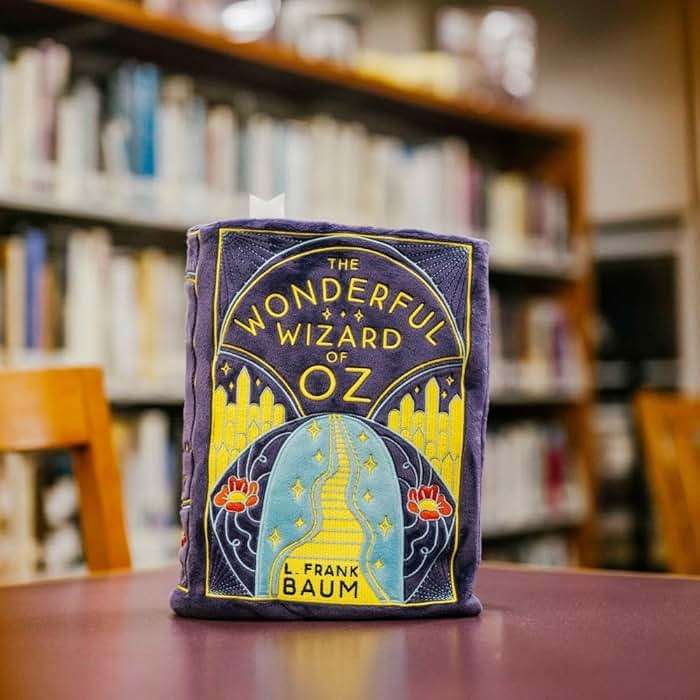 Punchkins Wizard of Oz Book Plush, Soft Collectible Gift for Book Lovers, Readers, Teachers, Bookworms-Literary Decor for Library, Office, or Study– 11x7/PillowSize - Image 2