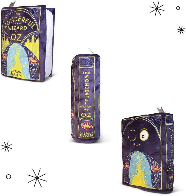 Punchkins Wizard of Oz Book Plush, Soft Collectible Gift for Book Lovers, Readers, Teachers, Bookworms-Literary Decor for Library, Office, or Study– 11x7/PillowSize - Image 8
