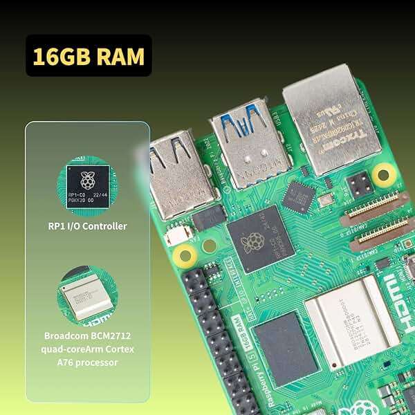 iRasptek Basic Kit for Raspberry Pi 5 16GB RAM with Pi5 Case and Active Cooler Included - Image 2