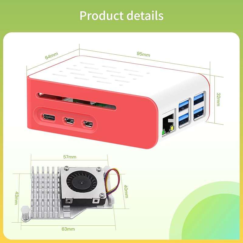 iRasptek Basic Kit for Raspberry Pi 5 16GB RAM with Pi5 Case and Active Cooler Included - Image 9