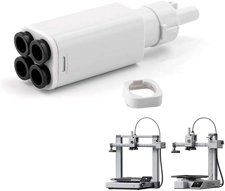 YIBEICO 4-in-1 PTFE Adapter Replacement for Bambu Lab A1/A1mini 3D Printer Accessories,Excellent AMS Tubing Connectors - Image 1