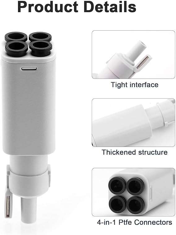 YIBEICO 4-in-1 PTFE Adapter Replacement for Bambu Lab A1/A1mini 3D Printer Accessories,Excellent AMS Tubing Connectors - Image 6