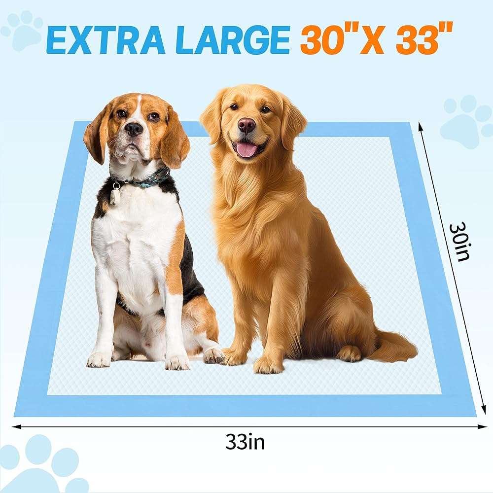 60 Count Extra Large Dog Pee Pads - 30"X36" Super Absorbent Disposable Training Urine Bed Pads Dogs Puppies - Thickened XXL LeakProof & Quick Drying Piddle Potty Incontinence Underpads for Baby Adults - Image 3