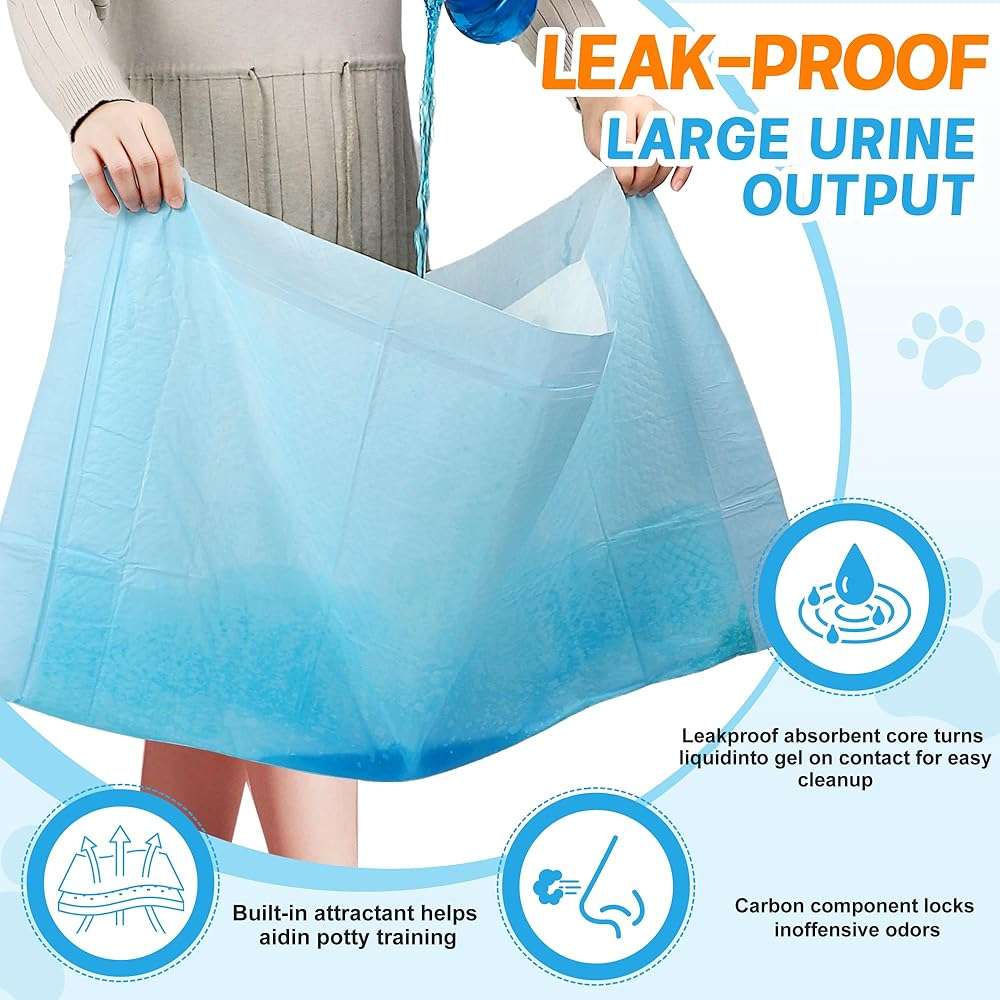 60 Count Extra Large Dog Pee Pads - 30"X36" Super Absorbent Disposable Training Urine Bed Pads Dogs Puppies - Thickened XXL LeakProof & Quick Drying Piddle Potty Incontinence Underpads for Baby Adults - Image 7