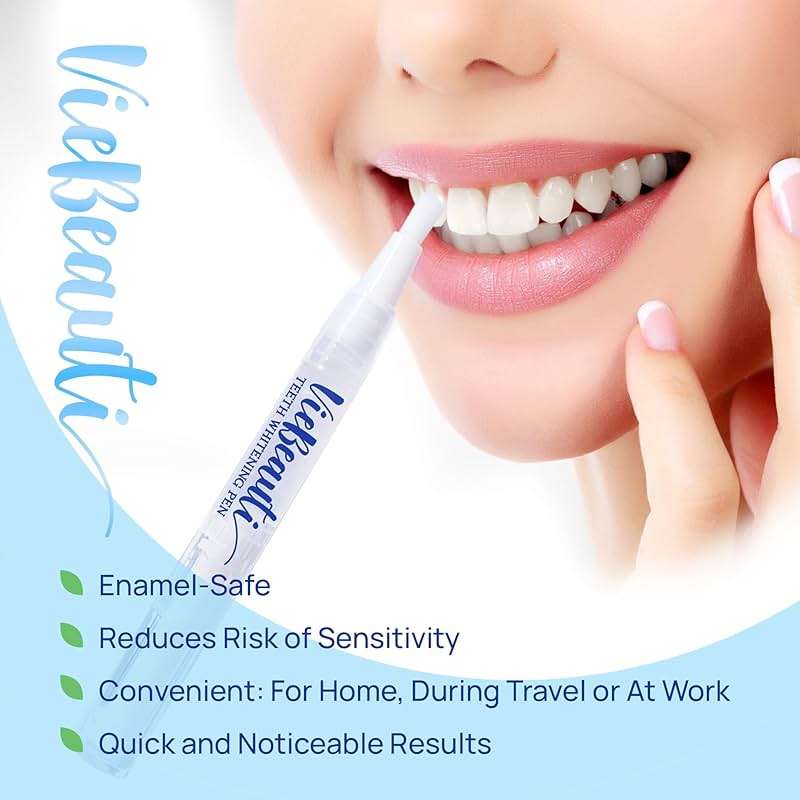Teeth Whitening Pen Gel Kit, 35% Carbamide Peroxide Gel for Stain Removal, No Sensitivity, Remineralizing Pen, Brighter Smile in 2 Weeks, Mint Flavor, 5 Pack - Image 6