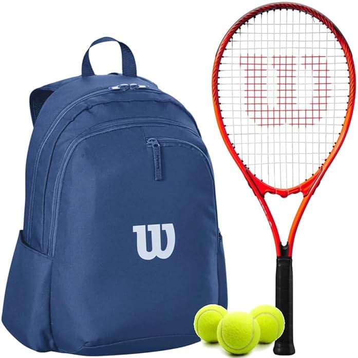 Wilson Pro Staff Precision Jr Tennis Racquet Bundled with a Wilson Advantage 2.5 Tennis Backpack – Optional Accessories - Image 1