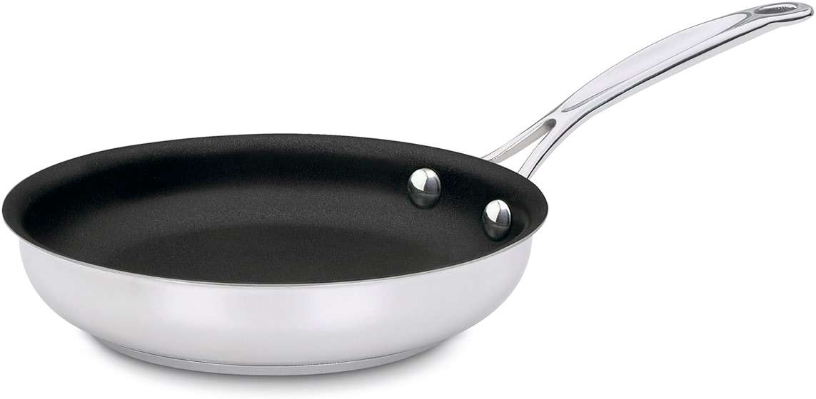 Cuisinart Chef's Classic 7" Stainless Steel Nonstick Skillet engineered with PURELYCERAMIC™, 722C-18NS - Image 1