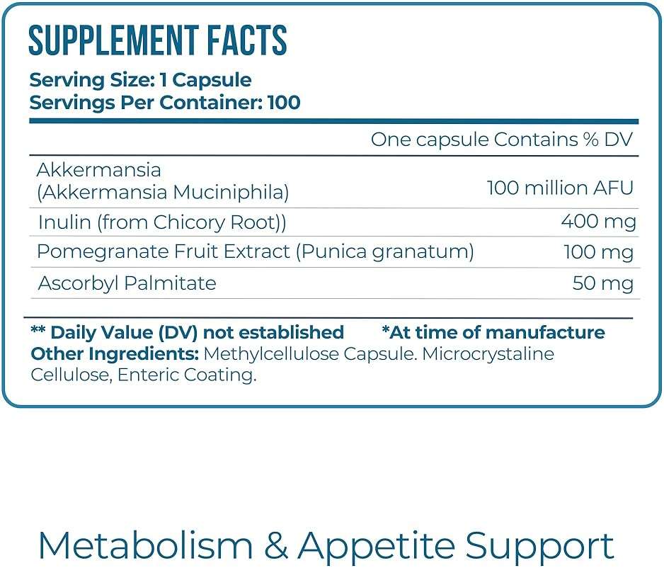 Vitamo Akkermansia Muciniphila Probiotic Supplement - 100 Million AFU, GLP-1 Activator for Weight Loss Support - Metabolic & Digestive Health for Men & Women – Made in USA – 100 Capsules - Image 7