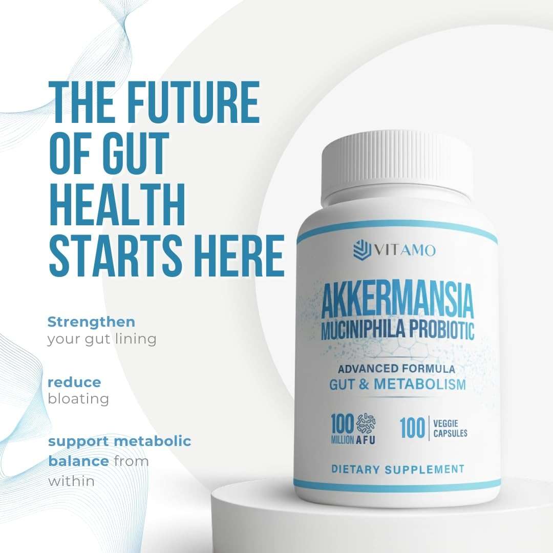 Vitamo Akkermansia Muciniphila Probiotic Supplement - 100 Million AFU, GLP-1 Activator for Weight Loss Support - Metabolic & Digestive Health for Men & Women – Made in USA – 100 Capsules - Image 8