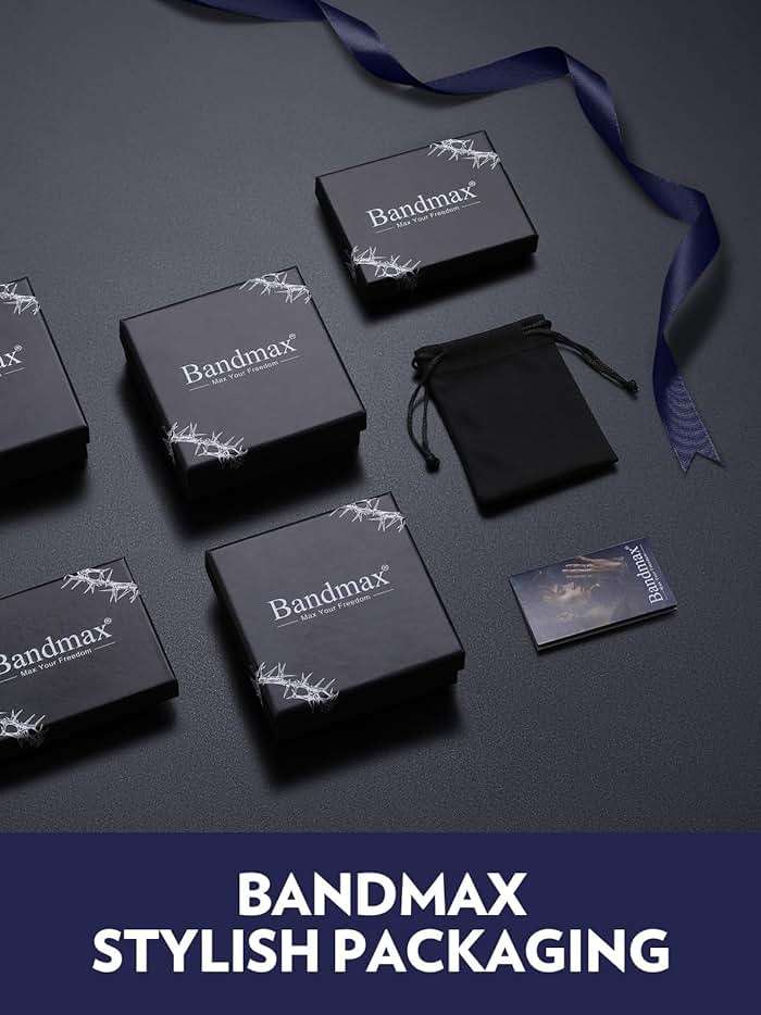 Bandmax Barbed Wire Chain Bracelets for Men Women Stainless Steel/Black/Gold Thorn Cuban Link Bracelet Adjustable Punk Emo Style Jewelry Gift - Image 7