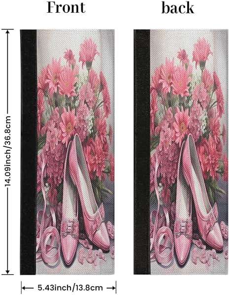 Pardick Refrigerator Door Handle Covers Set of 2 Flower Dance Shoes Fridge Door Handle Keep Your Kitchen Appliance Clean, Dishwasher Fridge Mocrowave Oven Door Decor Protector Handle Cover - Image 3