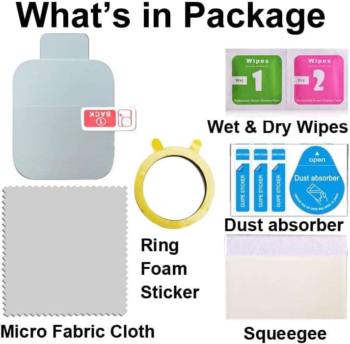 smaate Compatible with TOZO S7 1.85”, Soft Smart Watch Screen Protector, TPU, 6-pack, Full Coverage, Bubble Self-healing - Image 4