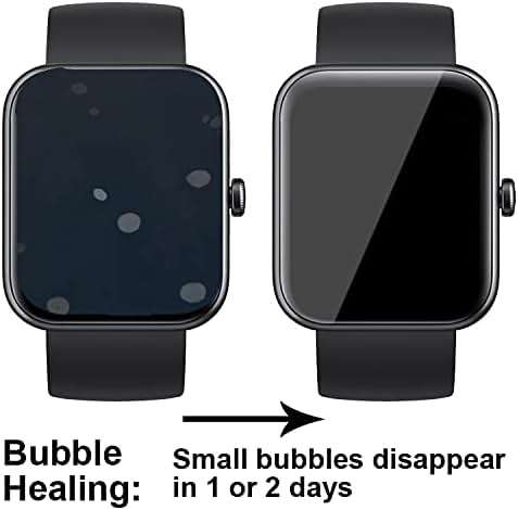 smaate Compatible with TOZO S7 1.85”, Soft Smart Watch Screen Protector, TPU, 6-pack, Full Coverage, Bubble Self-healing - Image 6