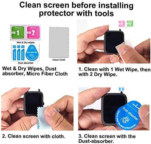 smaate Compatible with TOZO S7 1.85”, Soft Smart Watch Screen Protector, TPU, 6-pack, Full Coverage, Bubble Self-healing - Image 8