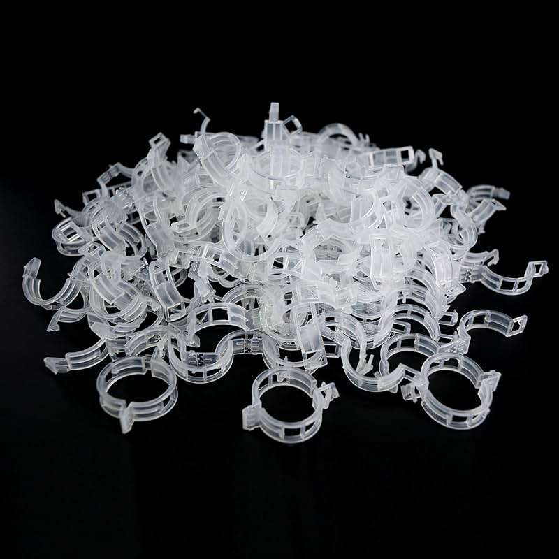 rinteria Tomato Clips for Climbing Plants 100 Pack, Plant Support Clips & Garden Clips for Vegetables Vine, Clear Reusable Plastic Plant Clips Indoor Outdoor Gardening - Image 7