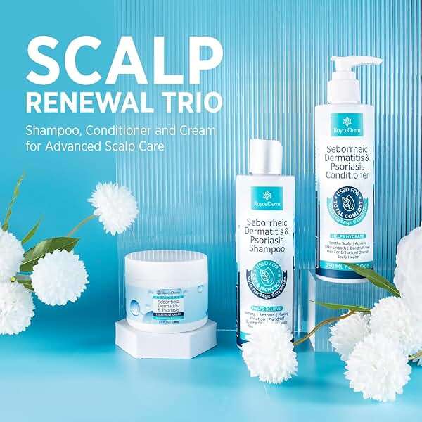 Roycederm Seborrheic Dermatitis & Psoriasis Shampoo and Conditioner Set - Effective Scalp Treatment for Folliculitis, Psoriasis, Dandruff, Dry Itchy Scalp - Soothing, Moisturizing Herbal Formula - Image 7