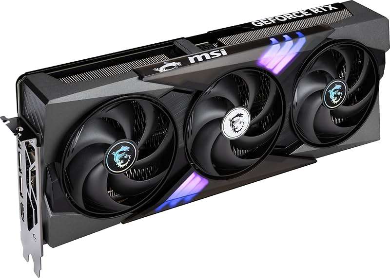 msi RTX 5070 12G Gaming Trio OC Graphics Card (12GB GDDR7, 192-bit, Extreme Performance: 2625 MHz, DisplayPort x3 2.1a, HDMI 2.1b, NVIDIA Blackwell Architecture) - Image 3