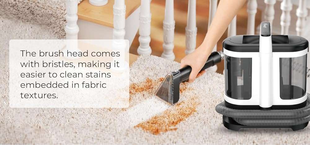 Rosewill Multi-Purpose Portable Carpet and Upholstery Cleaner, Powerful Suction 11 Kpa Spot Cleaner, 450W Motor, Car and Auto Detailer, Stain and Spot Remover; Versatile Use: Carpet, Sofa, Pet Hair - Image 3