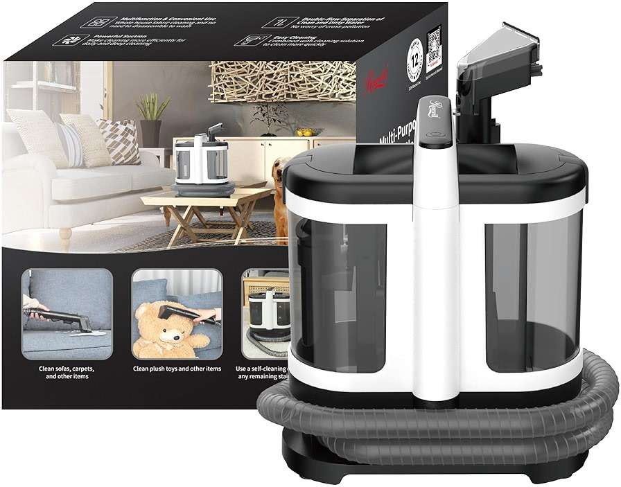 Rosewill Multi-Purpose Portable Carpet and Upholstery Cleaner, Powerful Suction 11 Kpa Spot Cleaner, 450W Motor, Car and Auto Detailer, Stain and Spot Remover; Versatile Use: Carpet, Sofa, Pet Hair - Image 6