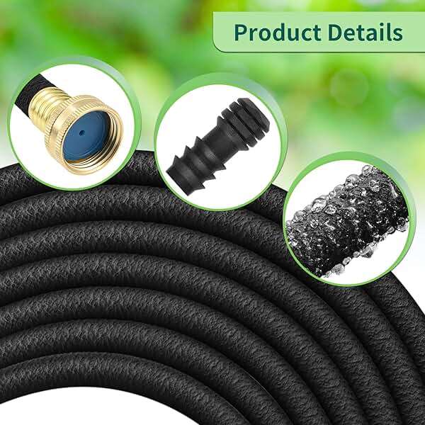 TLGREEN 100ft 1/2" Heavy-Duty Soaker Hose Kit with Solid Brass Connectors – Durable Rubber Drip Hose for Efficient Garden, Lawn, and Yard Irrigation, Saves 70% Water - Image 5