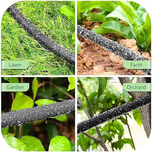 TLGREEN 100ft 1/2" Heavy-Duty Soaker Hose Kit with Solid Brass Connectors – Durable Rubber Drip Hose for Efficient Garden, Lawn, and Yard Irrigation, Saves 70% Water - Image 6