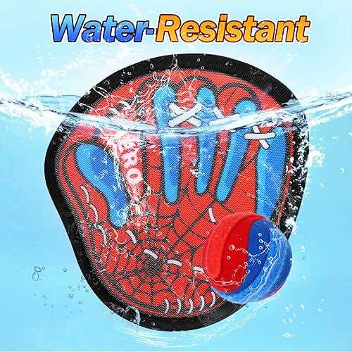 Spider Toss and Catch Ball Game Set – Toddler Baseball Glove, Outdoor Yard Beach Pool Toys, Outdoor Games for Family, Birthday Easter Gift for Ages 3 4 5 6 7 8-12 Year Old Boys Girls - Image 6