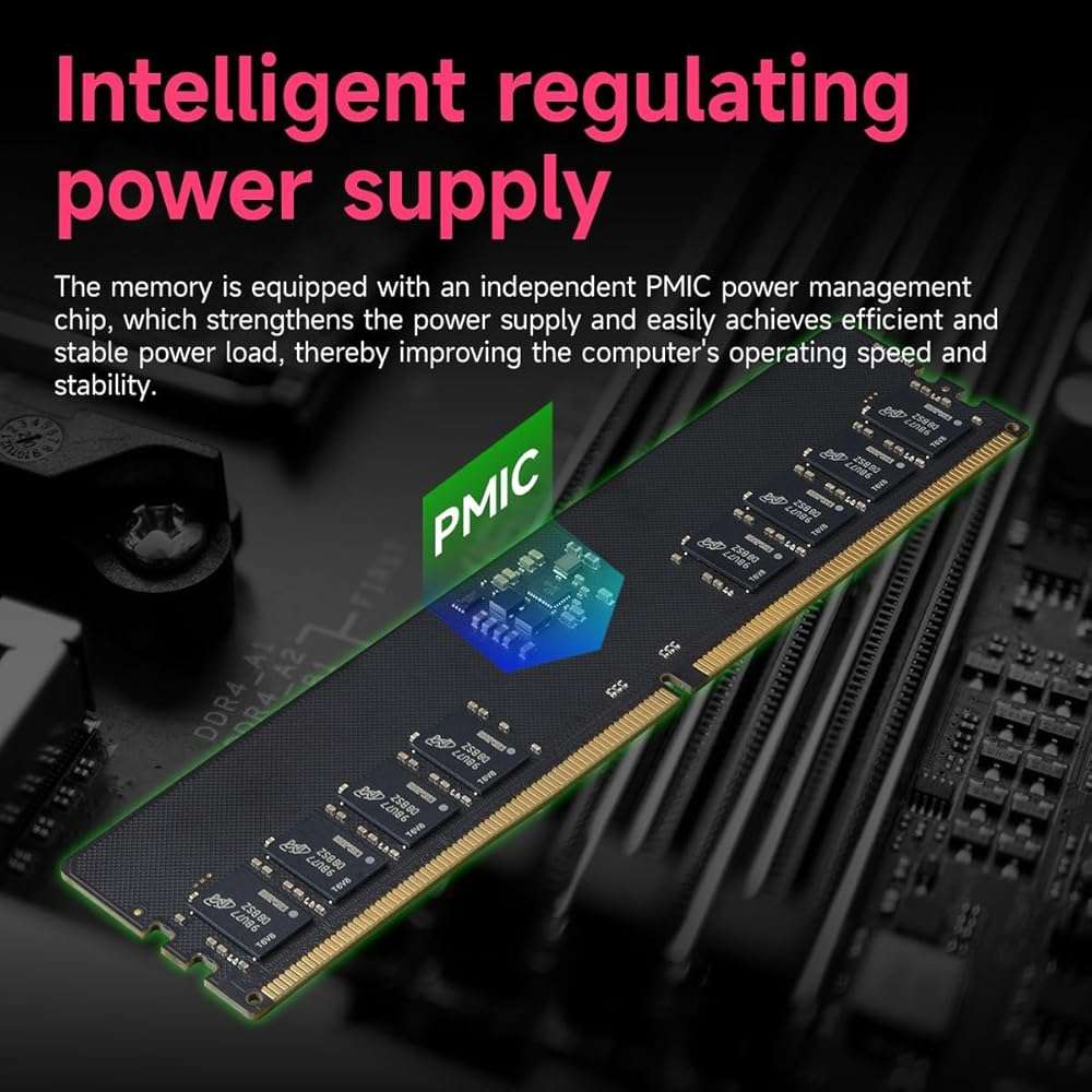DDR5 RAM 32GB Kit (2x16GB) 4800MHz (PC5-38400) CL40 1.1V On die ECC UDIMM 288-Pin Desktop Memory Module Acclamator - Image 3