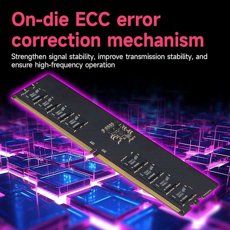 DDR5 RAM 32GB Kit (2x16GB) 4800MHz (PC5-38400) CL40 1.1V On die ECC UDIMM 288-Pin Desktop Memory Module Acclamator - Image 4