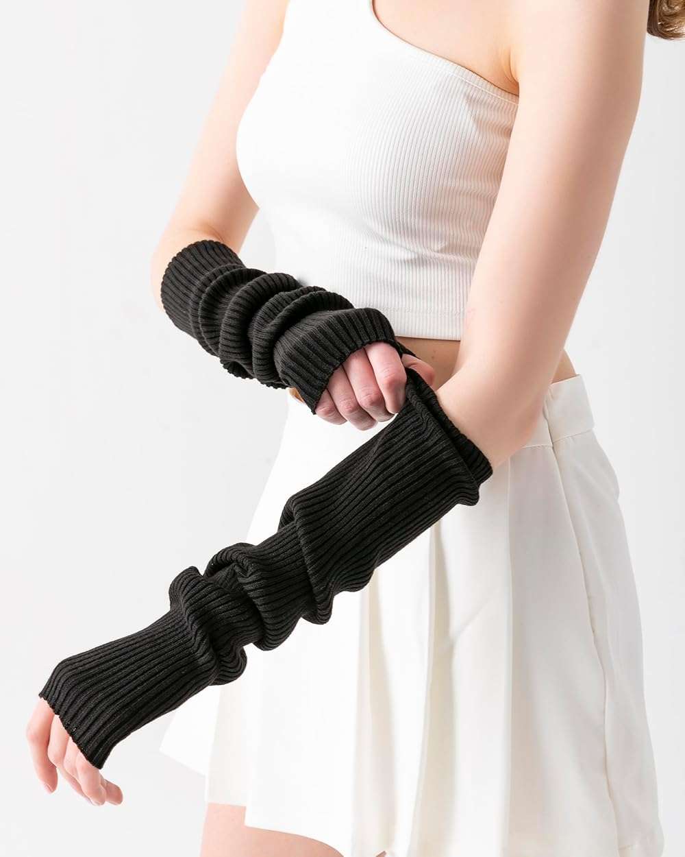 Causa Forcia Thick Cozy Knitted Arm Warmers for Women Made in Turkey - Image 4