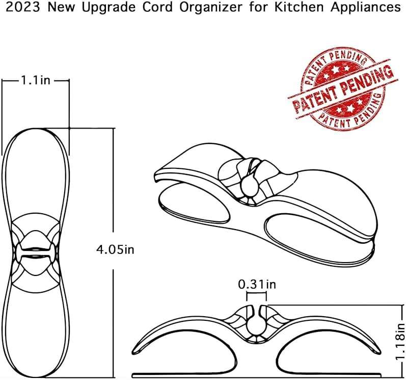 AFunCrafter Cord Organizer for Kitchen Appliances - Clear 6PCS - Image 2